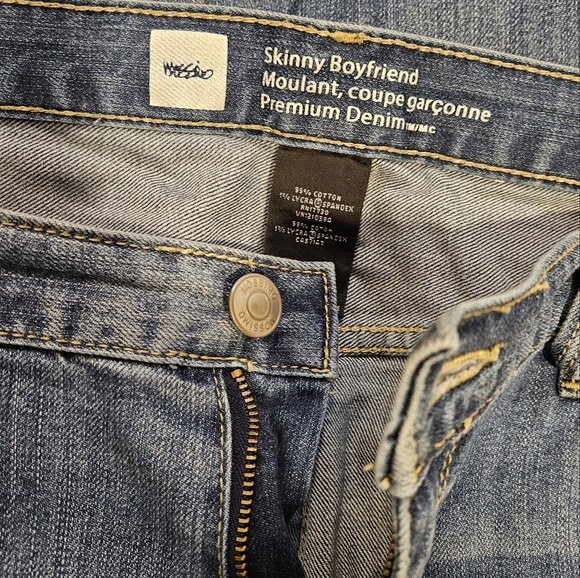 Denim jeans womens size 14 distressed skinny boyfriend premium plus size - Picture 6 of 9